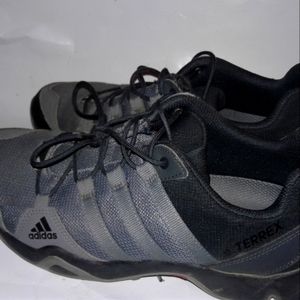 Adidas Terrex AX2R Men Hiking Train Shoes Carbon/Grey/Solar Slime size 10